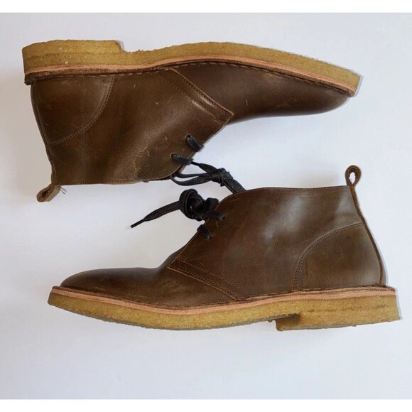 NWOT Rhodes Mason Chukka Boot, Leather Comfort, Size 11, Sand and Gum Brown - Picture 5 of 16